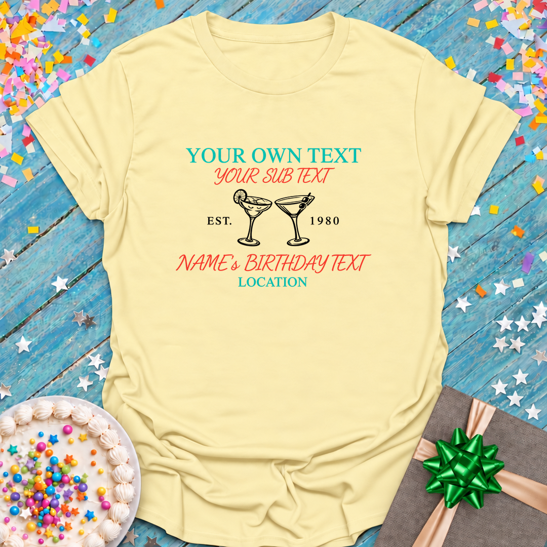 Personalization! Birthday and Birthday Squad Custom Tees!