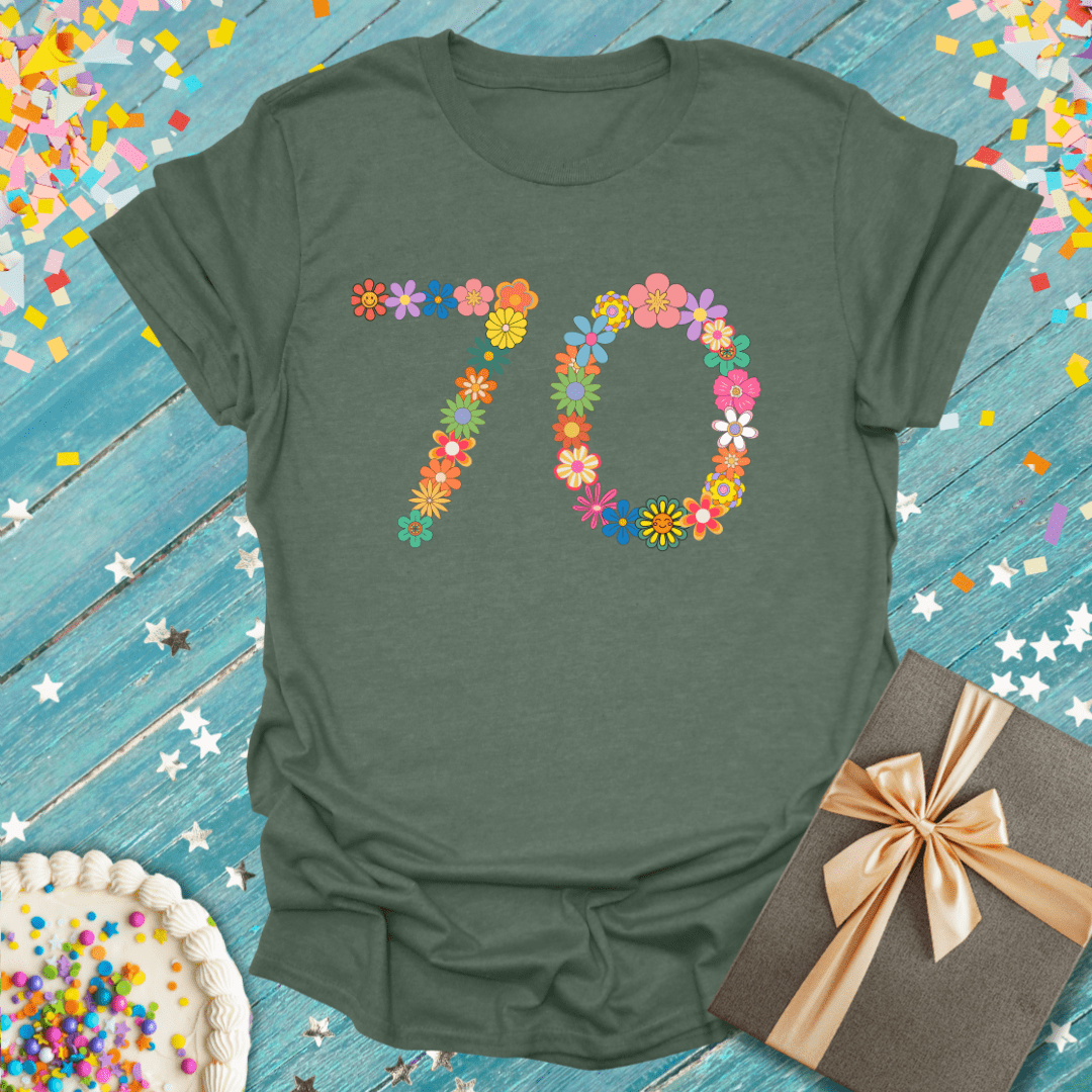 70 Groovy Flowers ERA T-Shirt