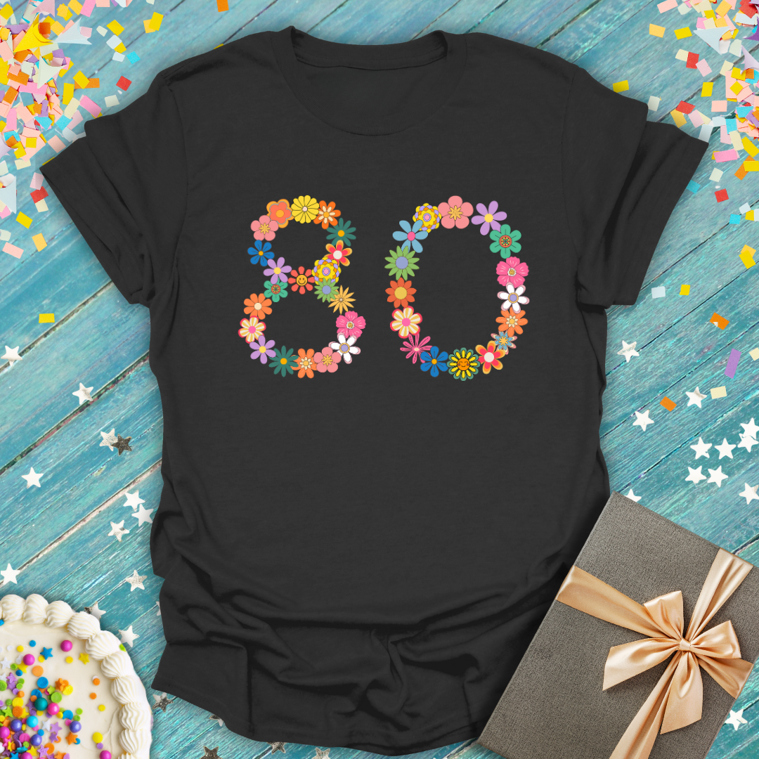 80 Groovy Flowers ERA T-Shirt