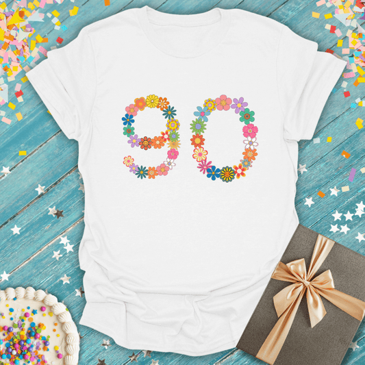 90 Groovy Flowers ERA T-Shirt