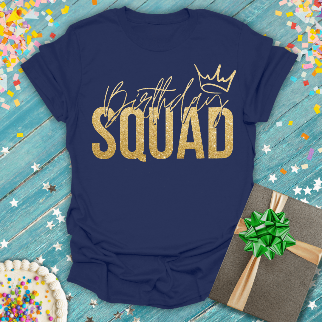 Birthday Squad Faux Gold ERA T-Shirt