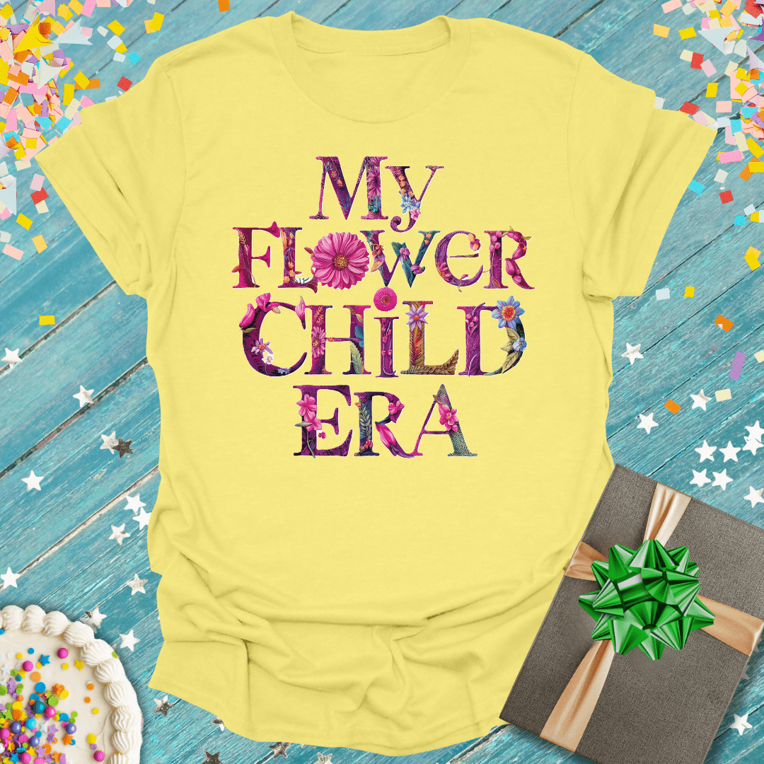 My Flower Child ERA T-Shirt (Pink Purple Letters)