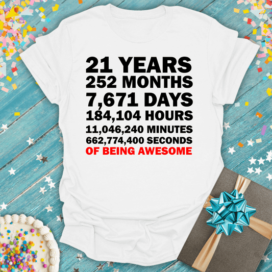 21 Years Timeline ERA T-Shirt