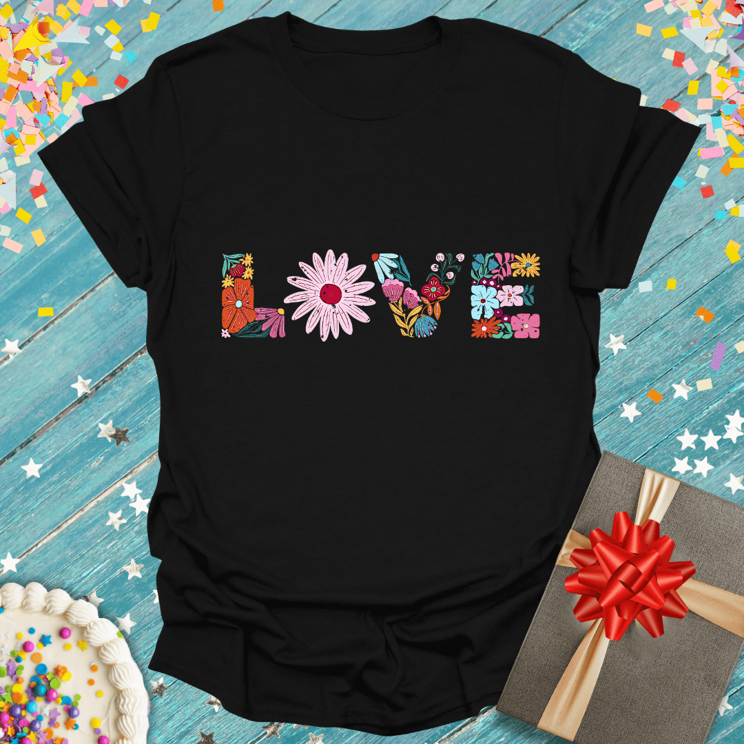 "Love" in Flowers T-Shirt