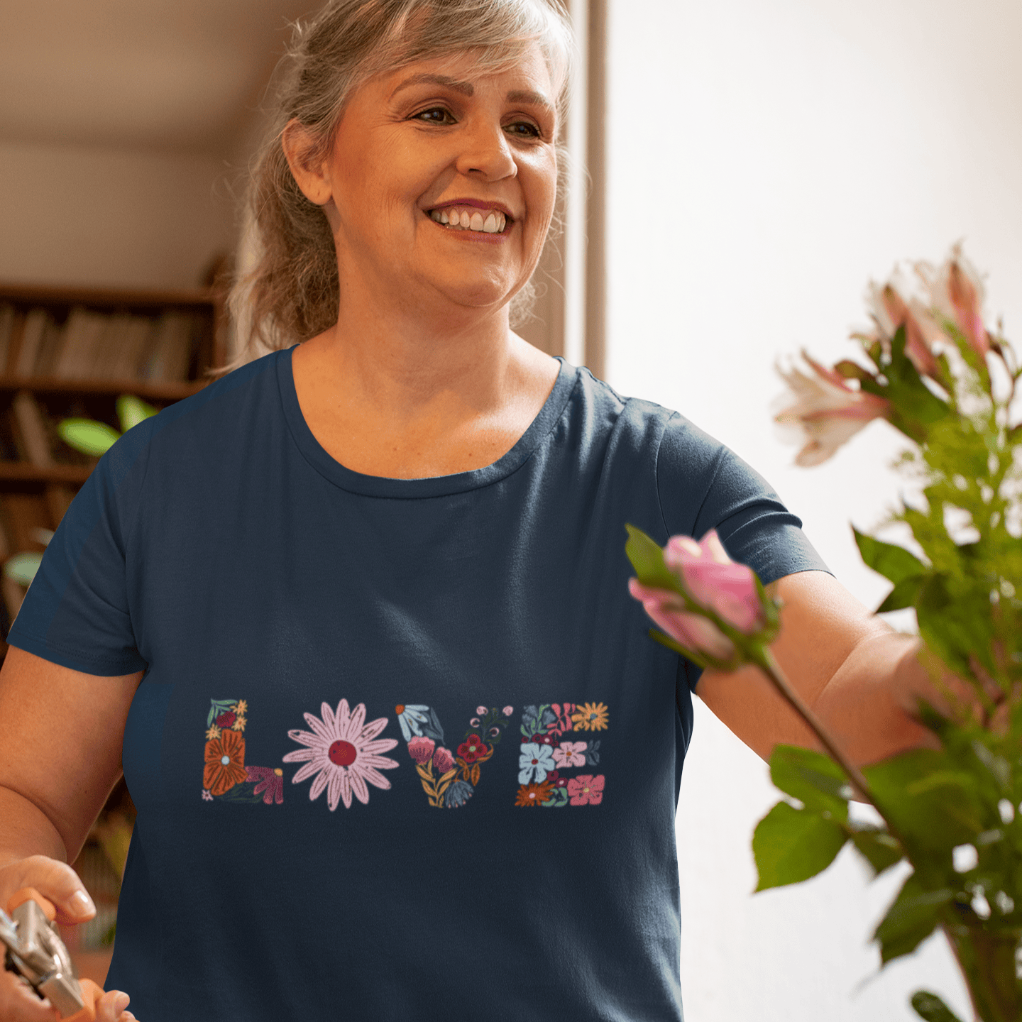 "Love" in Flowers T-Shirt