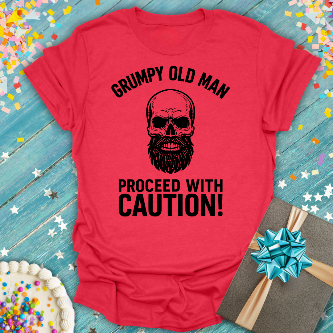 Grumpy Old Man Proceed With Caution T-Shirt