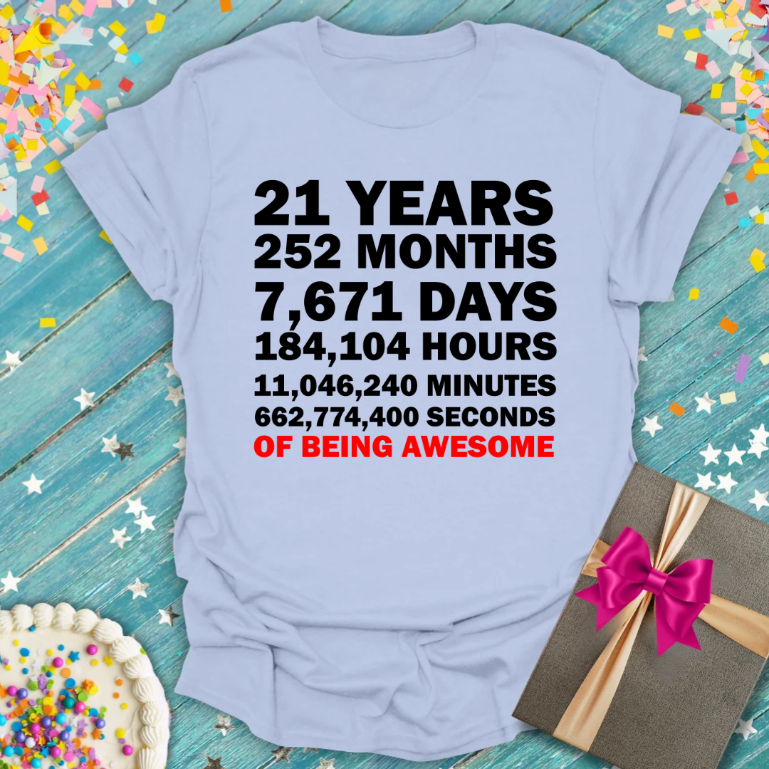 21 Years Timeline T-Shirt