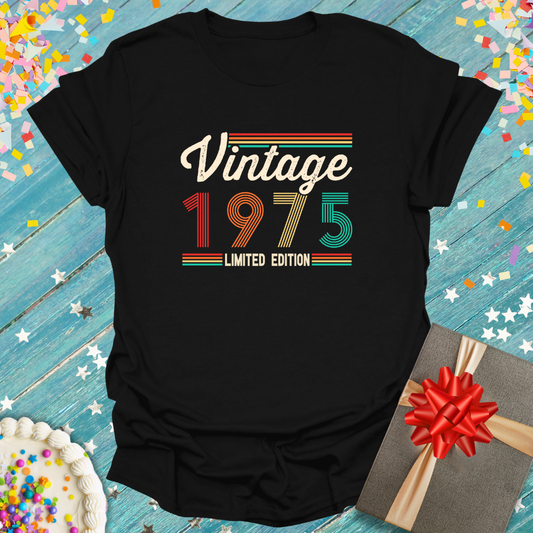 Vintage 1975 Limited Edition T-Shirt — Retro Birthday Gift