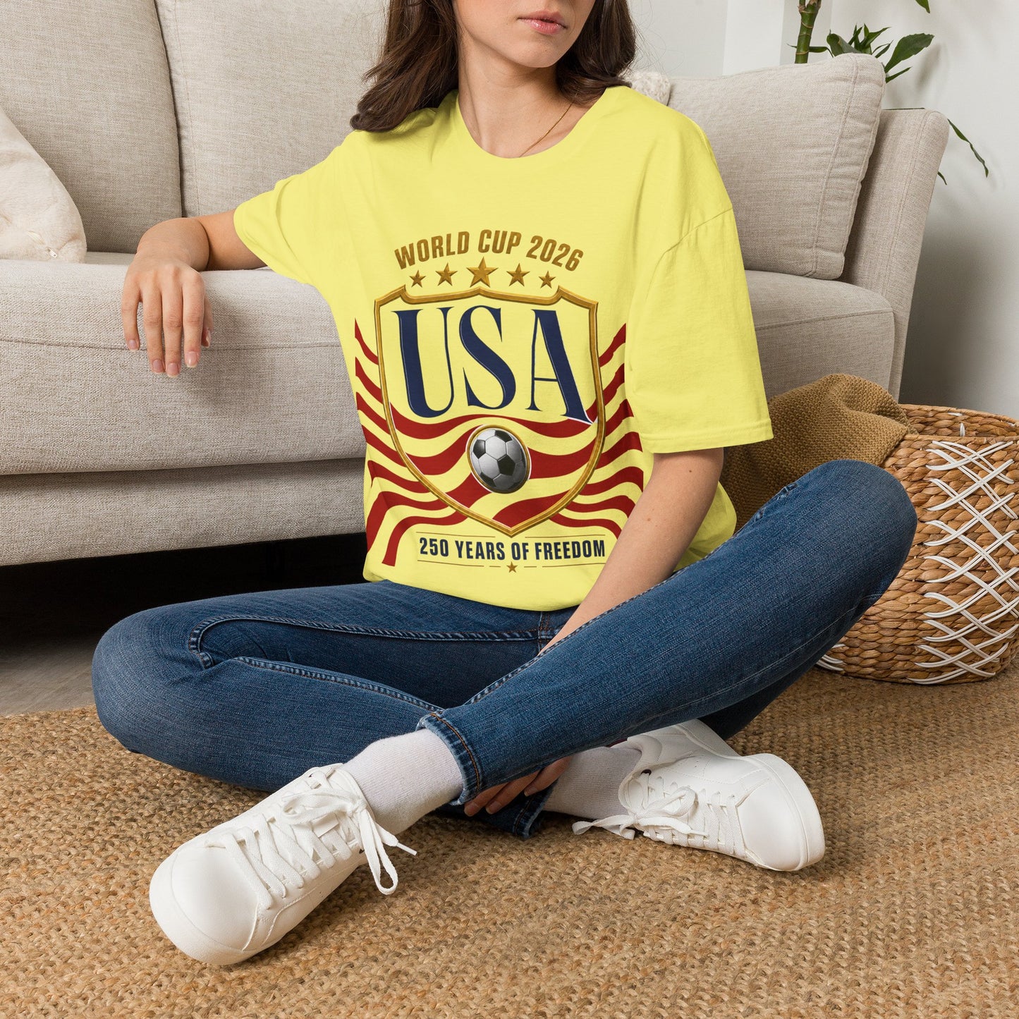 USA Soccer 2026 Era T-Shirt — Patriotic 250 Years of Freedom Fan Tee