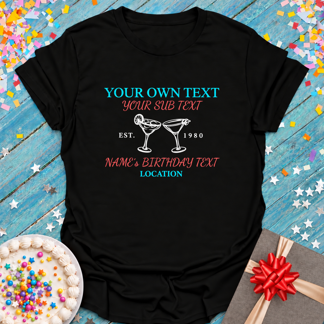 Personalization! Birthday and Birthday Squad Custom Tees!