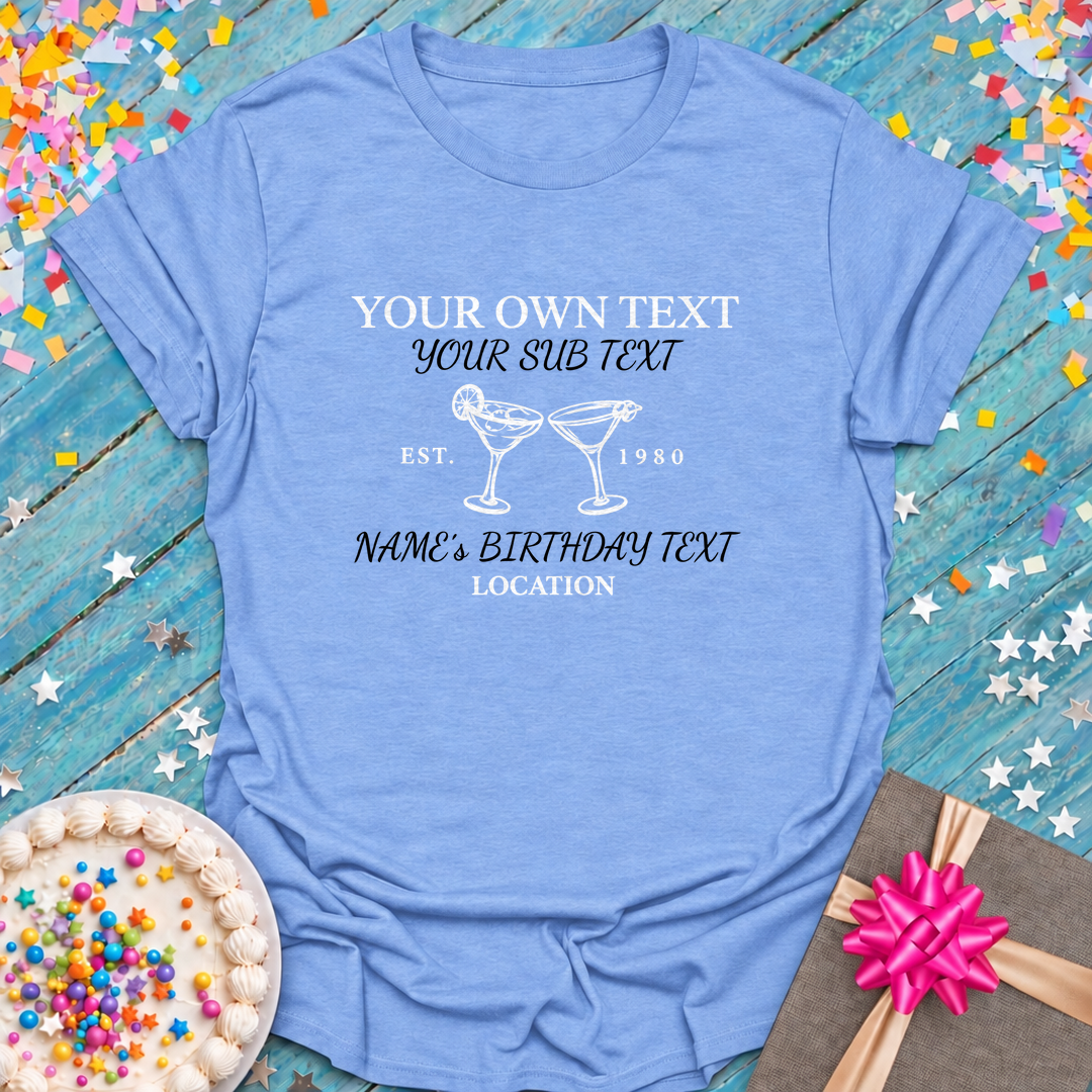 Personalization! Birthday and Birthday Squad Custom Tees!