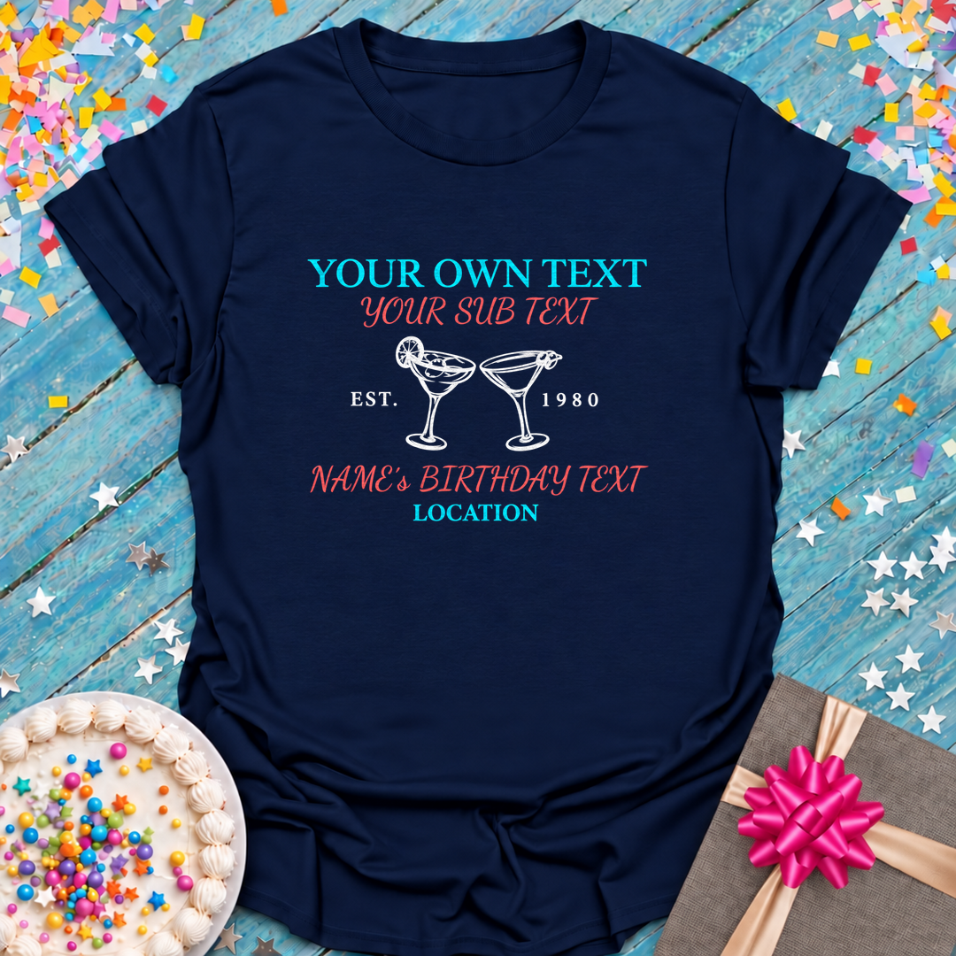 Personalization! Birthday and Birthday Squad Custom Tees!