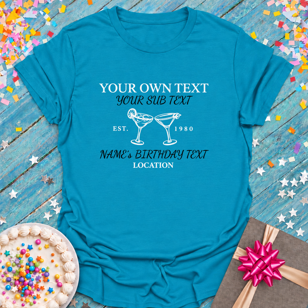 Personalization! Birthday and Birthday Squad Custom Tees!