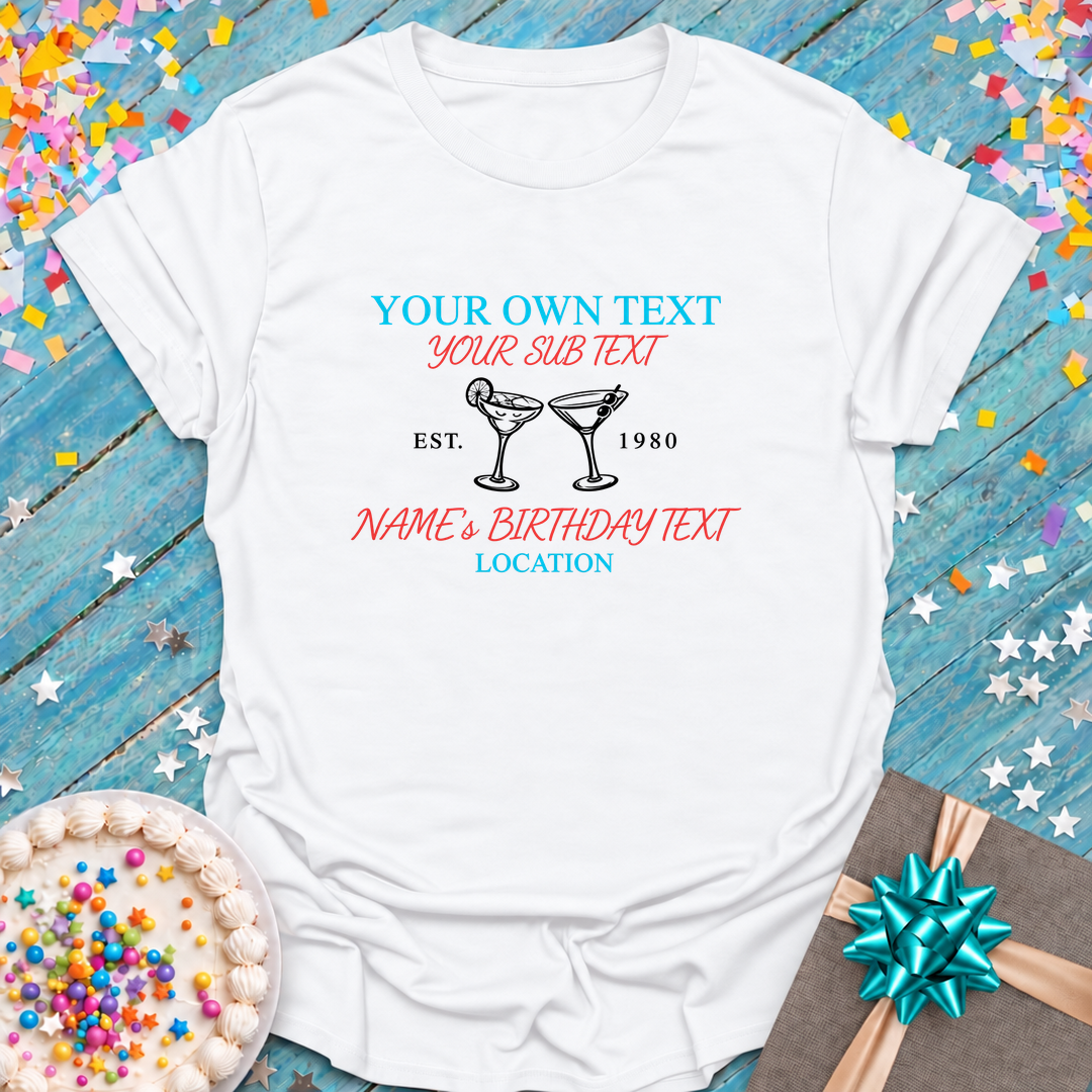 Personalization! Birthday and Birthday Squad Custom Tees!