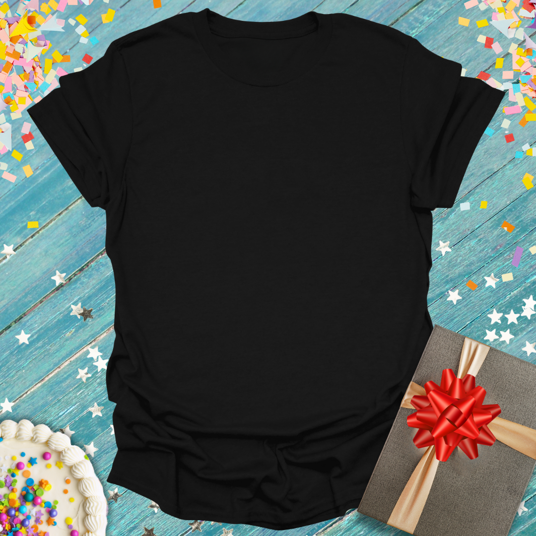 Plain black Pet Mom or Dad Club Personalized Pet Portrait T-Shirt by Epic Era Tees.