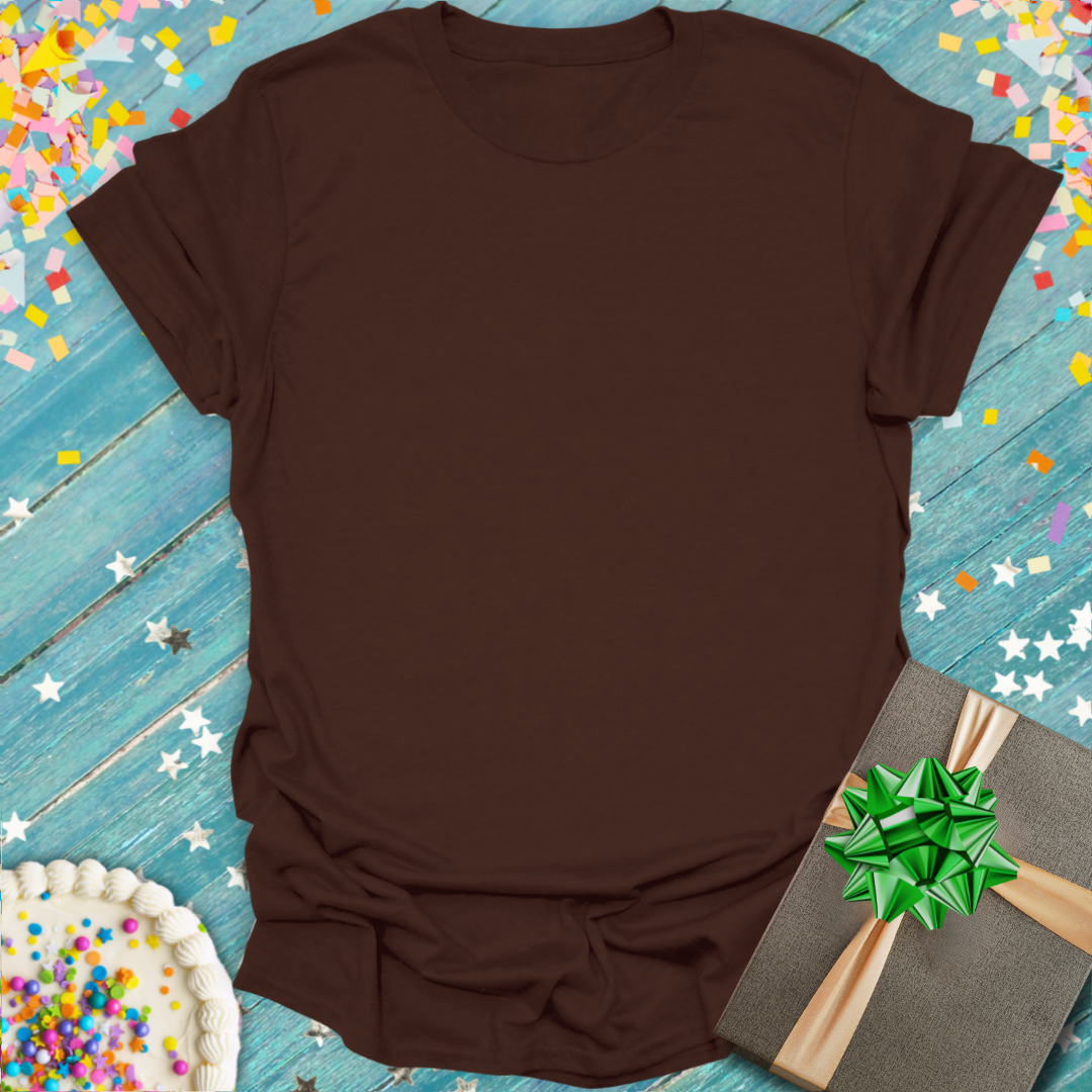 A plain brown Pet Mom or Dad Club Personalized Pet Portrait T-Shirt by Epic Era Tees.