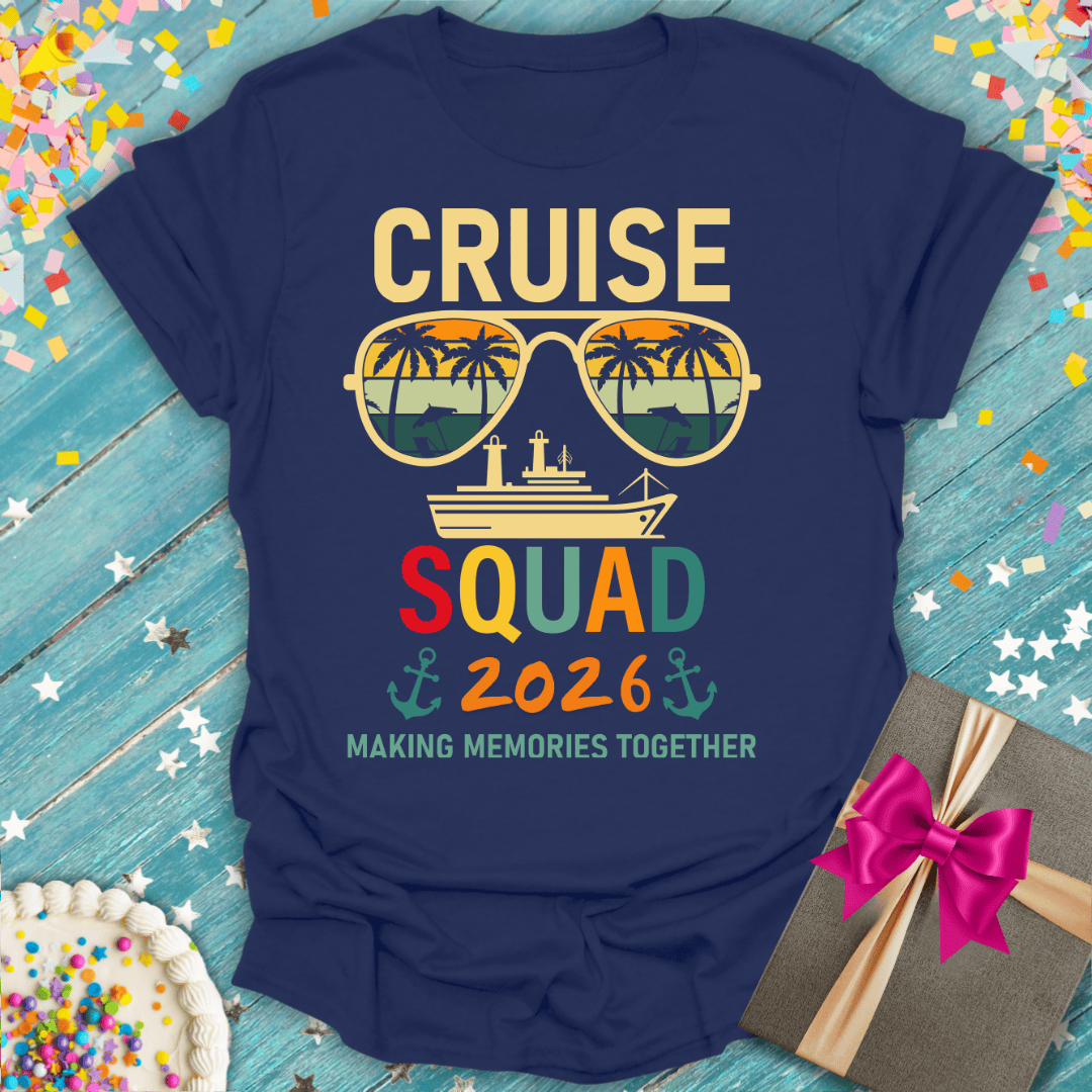 Cruise Birthday Squad 2026 T-Shirt