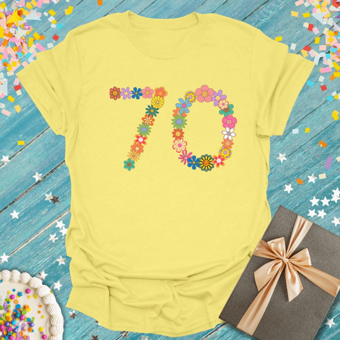 70 Groovy Flowers ERA T-Shirt