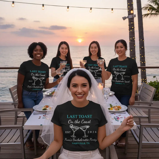Personalization! Bachelorette Bridal Squad Party Custom T-Shirts!