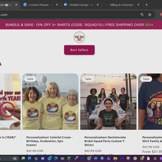 Instructional video of how to create your own "Made In" Year T-Shirt