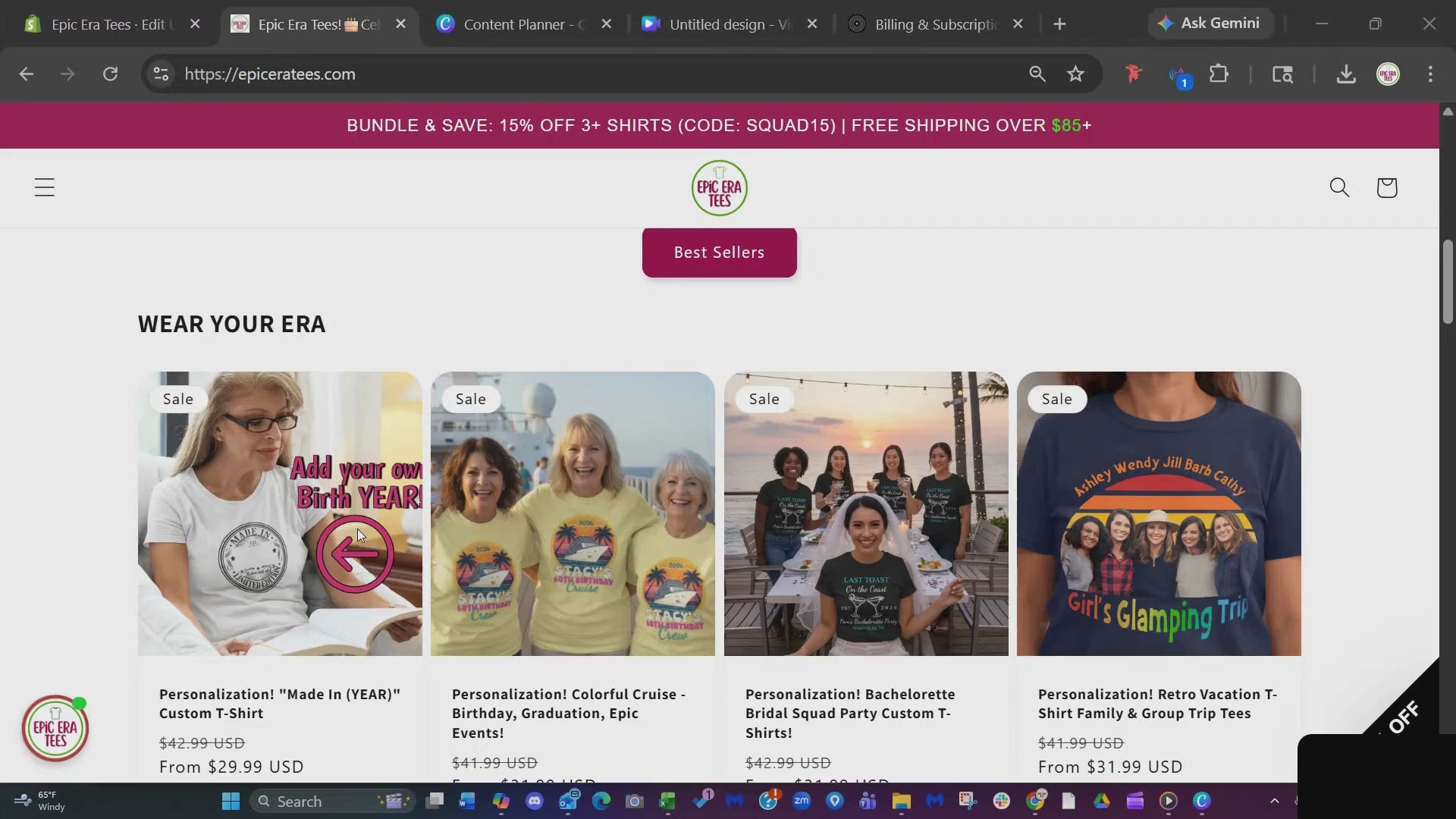 Instructional video of how to create your own "Made In" Year T-Shirt