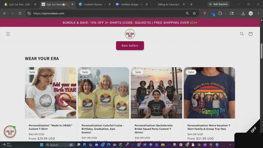 Instructional video of how to create your own "Made In" Year T-Shirt